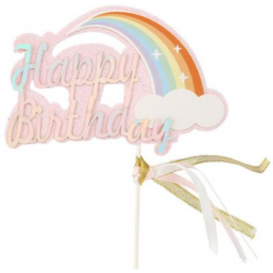 HB Tag - Glitter Rainbow (Blue/Pink)